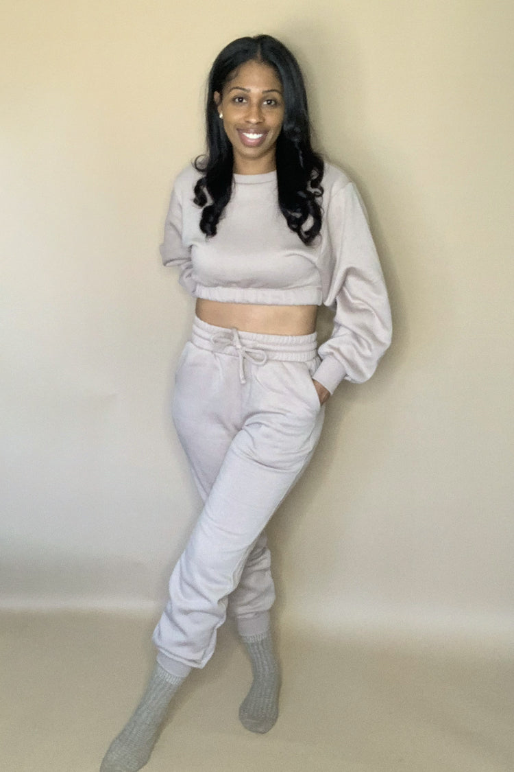 The Weekend Jogger Set | Cappuccino