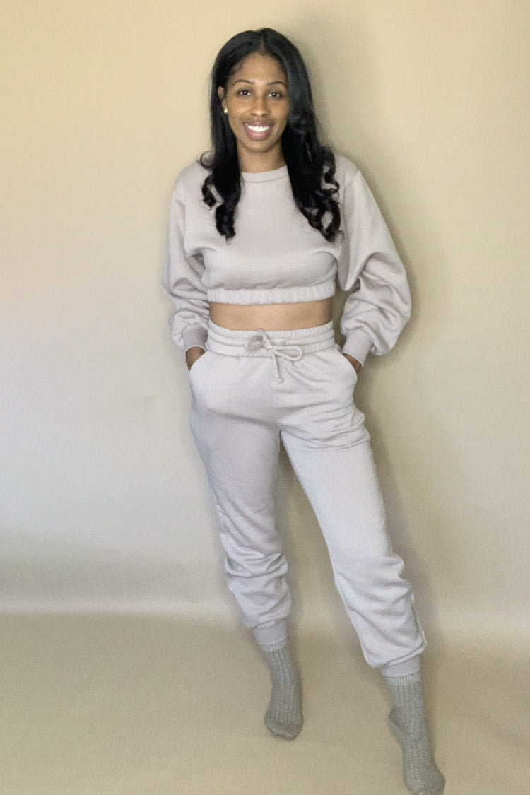 The Weekend Jogger Set | Cappuccino