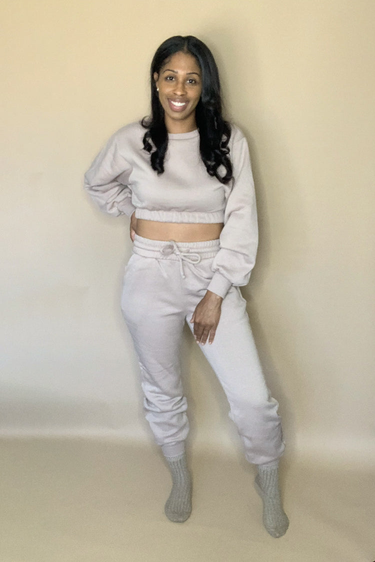 The Weekend Jogger Set | Cappuccino